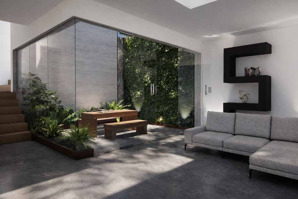 London courtyard